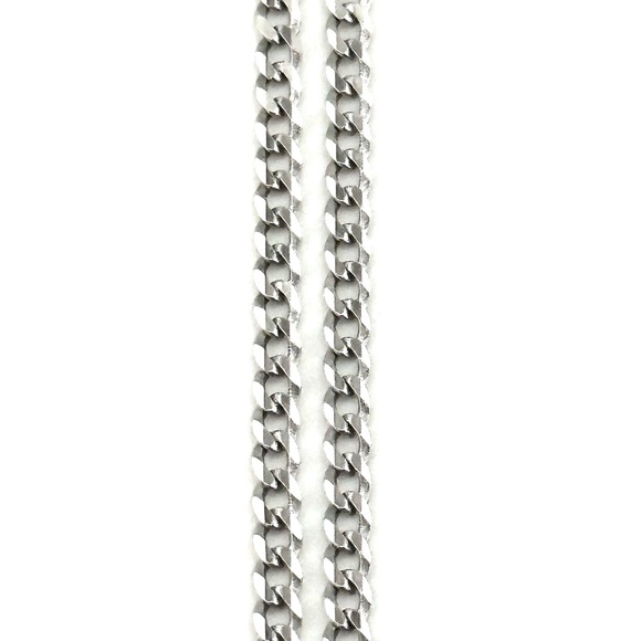 925 Sterling Silver Playboy Bunny Baguette Necklace - Picture 7 of 11